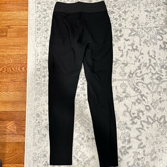Zara Basic Collection Black Moto Pull On Legging Pants Size Medium - Picture 4 of 7